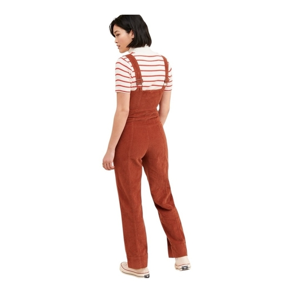 Urban Outfitters Button Front Jumpsuit Women’s Corduroy Sleeveless Jumpsuit, S - Picture 2 of 9